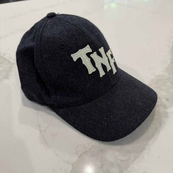 The North Face Yankee Style Baseball Cap Hat Men's S/M Flex Fit Charcoal Gray - Picture 3 of 10